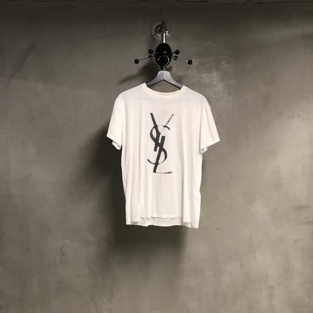 생로랑 화이트 반팔 티셔츠 M