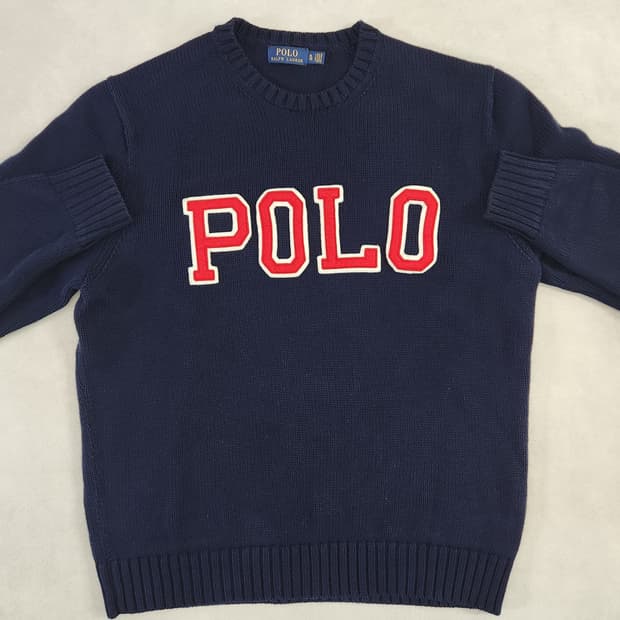 폴로 랄프로렌 아플리케 자수 니트(변요한 니트)