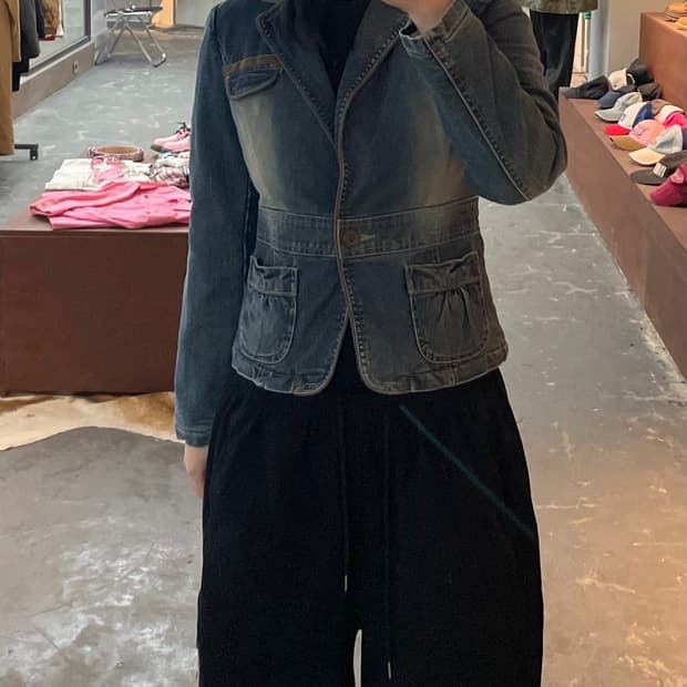 빈티지 y2k 데님 블레이저 자켓 H1913