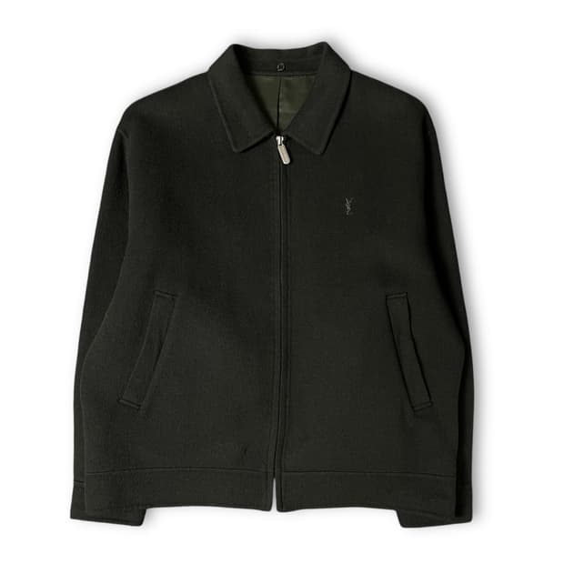 입생로랑 딥카키 울100 집업 자켓 95