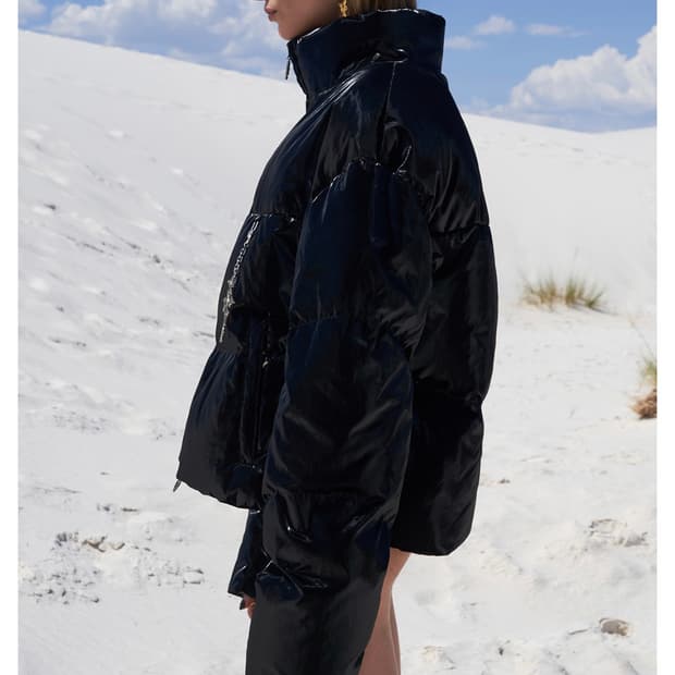 Yeel leey glossy padded jacket(black)