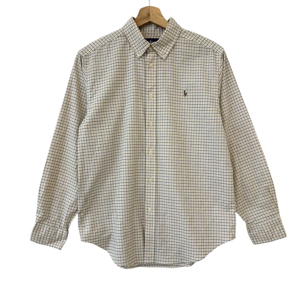 폴로 우먼 옥스포드 체크 셔츠 M 