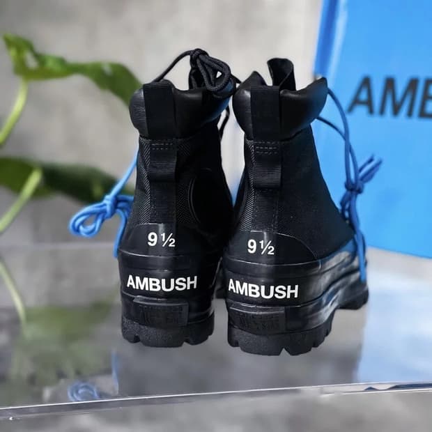 컨버스 X AMBUSH 콜라보 워커 부츠 블랙 250