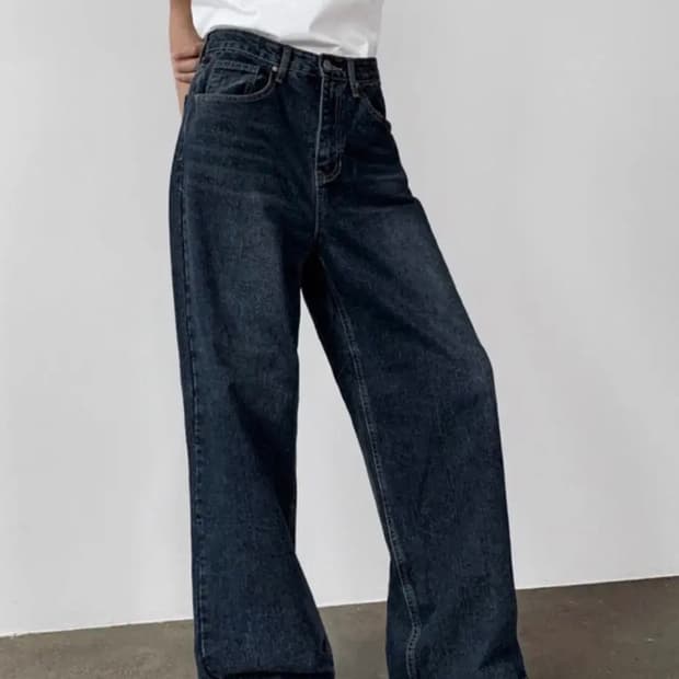 매니크 셀럿 다크 와이드 데님팬츠