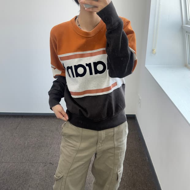 ISABEL MARANT ETOILE 이자벨마랑 에뚜알 배색 맨투맨 