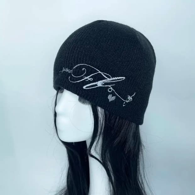 프래그팜 레터링 그래픽 비니