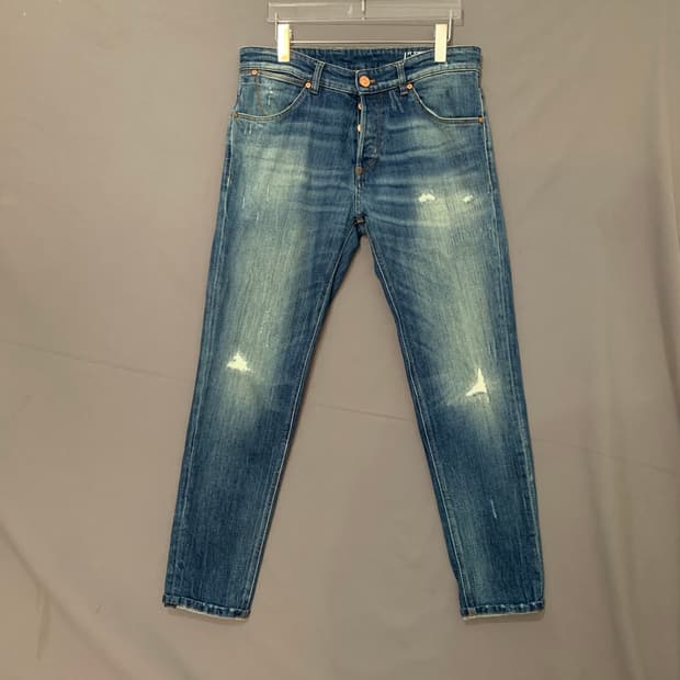 32인치 PT토리노 레게 데미지 워싱 스판 데님 청바지