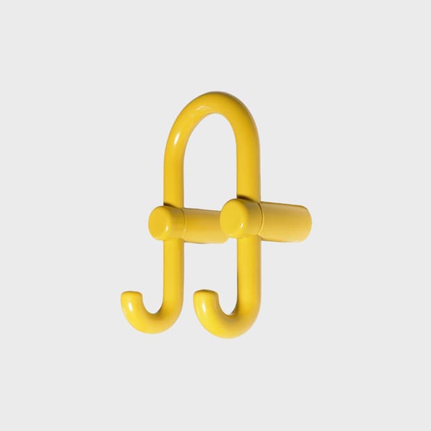 HEWI double coat hook─yellow