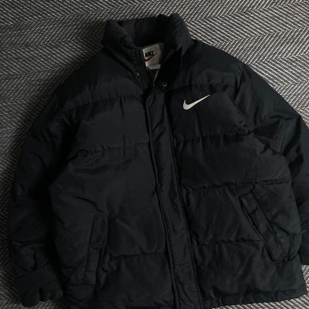 90s 나이키 나일론 립스탑 다운 푸퍼 패딩y 2732