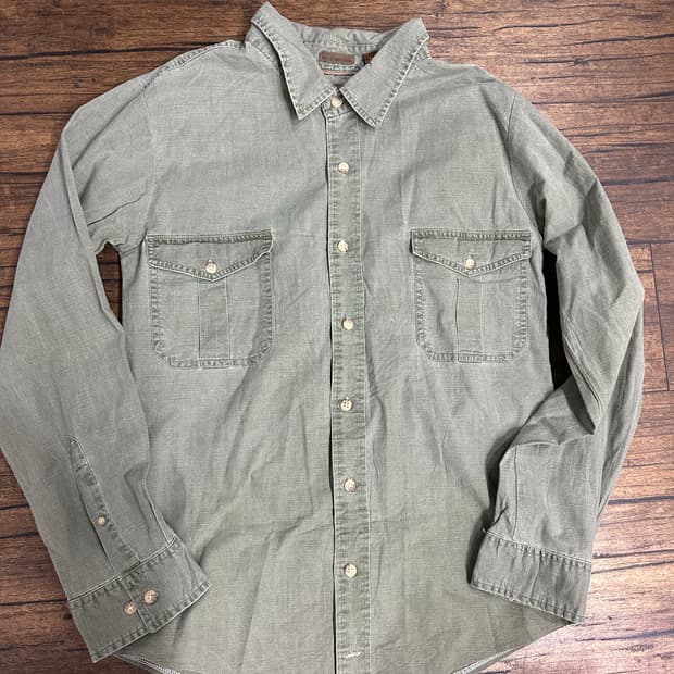 St. Johns Bay 카키색 남방 셔츠 L사이즈 데일리룩 새제품