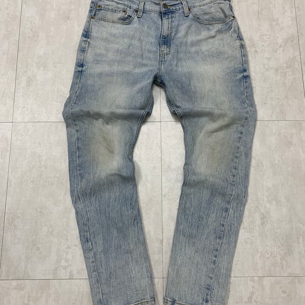 리바이스 워싱 디테일 슬림핏 데님 팬츠 #65