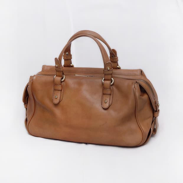 아르마니 (GA) 비텔로 바케타레더 클래식 토트.보스턴백