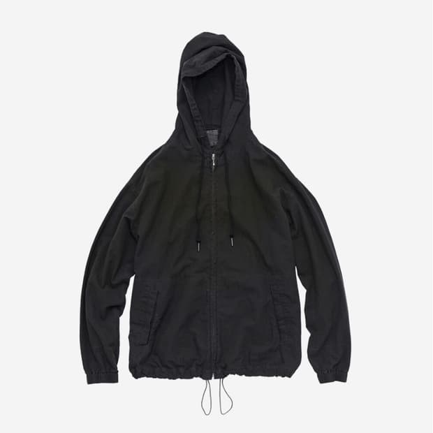 Zip hoodie parka