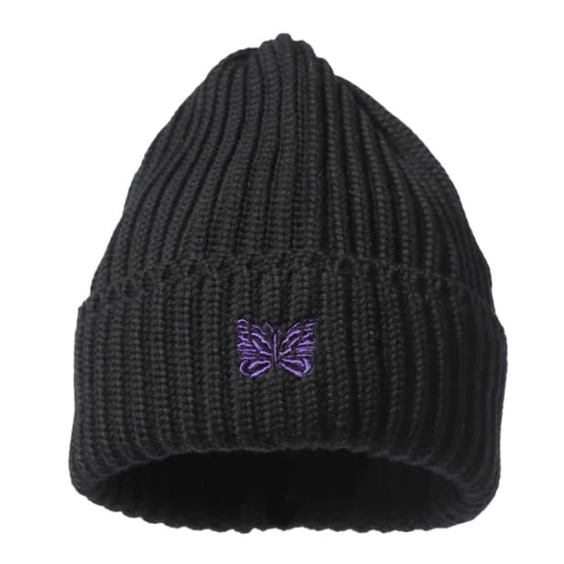 니들스 메리노 울 워치 캡 블랙