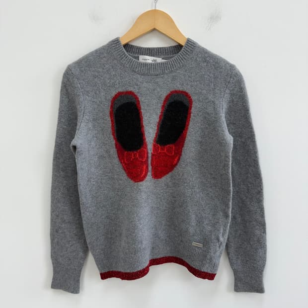 [S] 코치 오즈의 마법사 컬렉션 루비 슬리퍼 울 스웨터 니트 3679