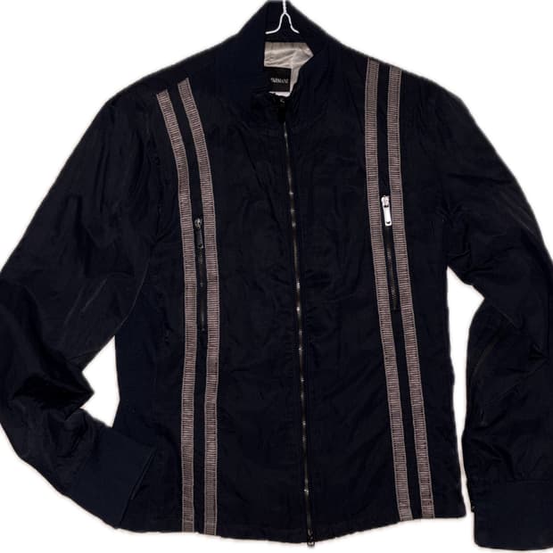 엠포리오 아르마니 멀티 집업 레이싱 자켓