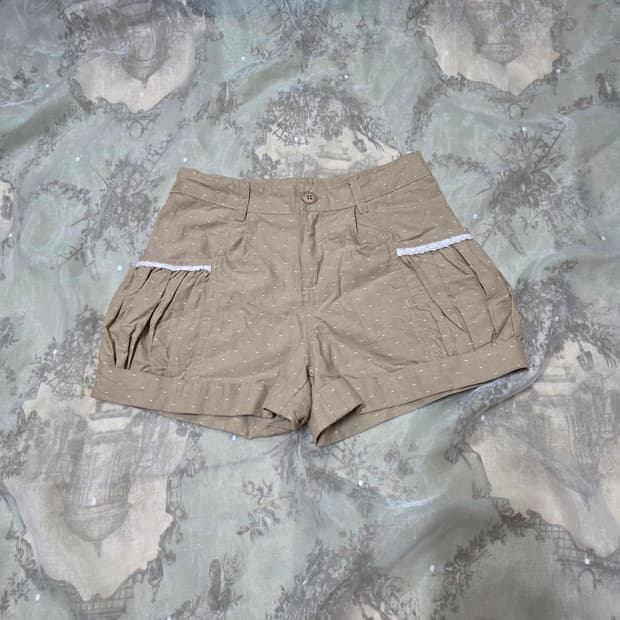 라떼갸루 레이스 도트 호박 바지 큐롯 팬츠 리즈리사 트랄라라 엑시즈팜깔
