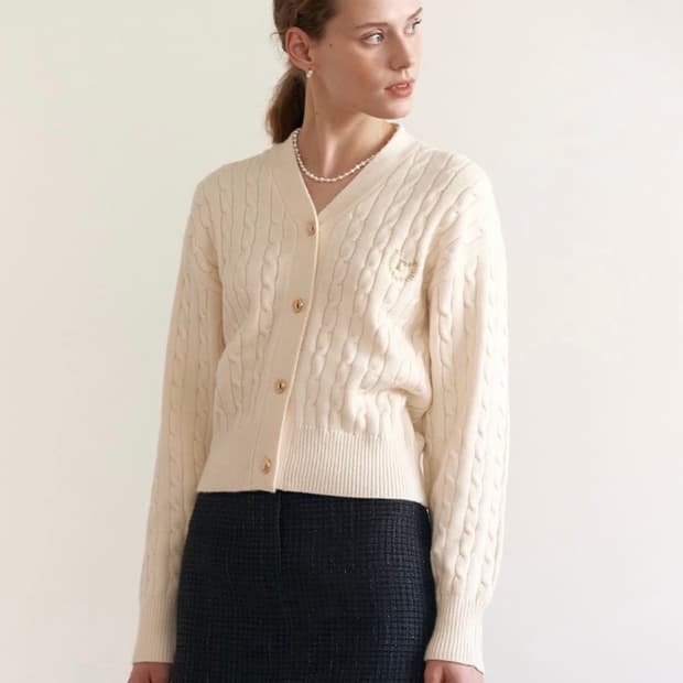 rolarola 로라로라 아이보리 여성 가디건 F