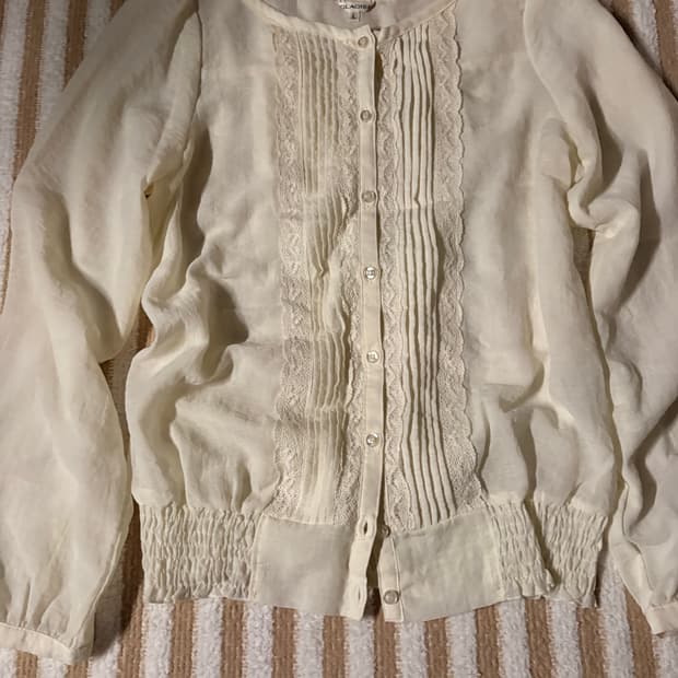일본 빈티지 레이스 블라우스 