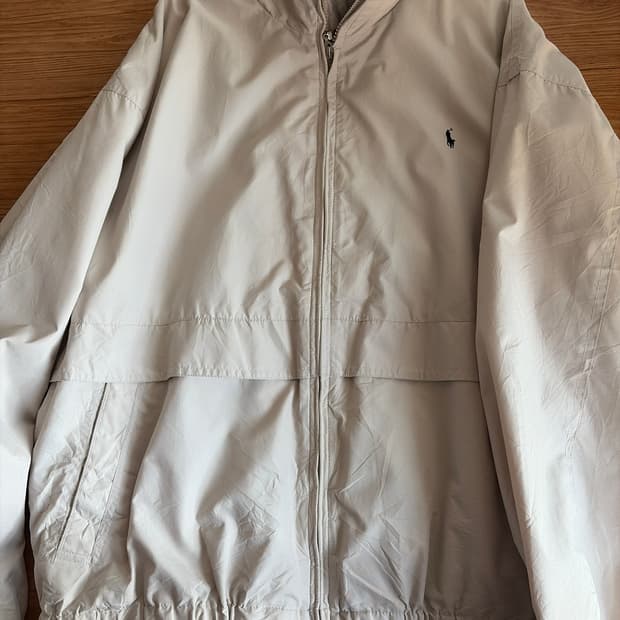 폴로 랄프로렌 아이보리 바람막이 자켓