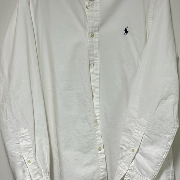 Polo Ralph Lauren Classic Fit Oxford 흰색