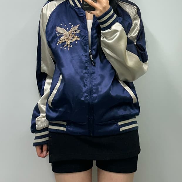 Vintage 빈티지 자수 스카잔 자켓