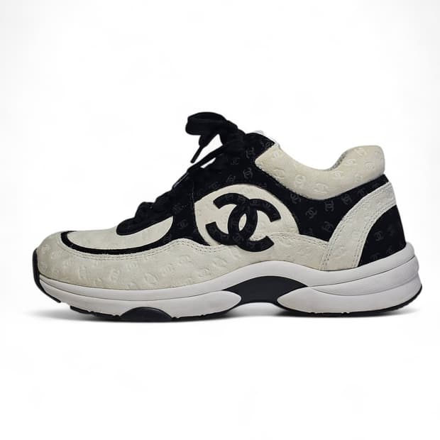 샤넬 CC로고 프린티드 스니커즈