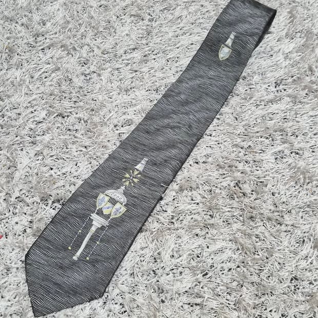 도미니크프랑스 빈티지 샹들리에 패턴 넥타이 Free - N46