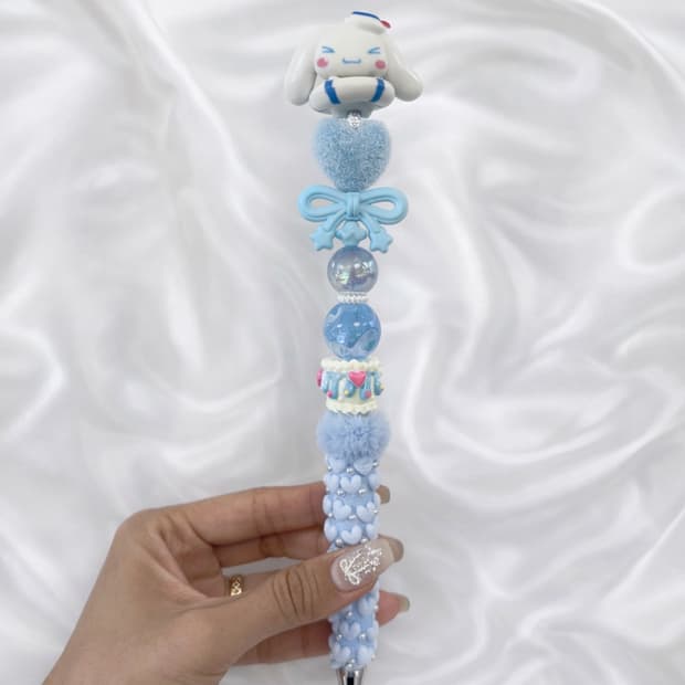 시나모롤 수제 핸드메이드 볼펜🩵