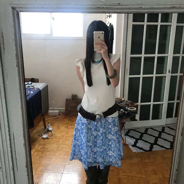 vintage pattern skirt