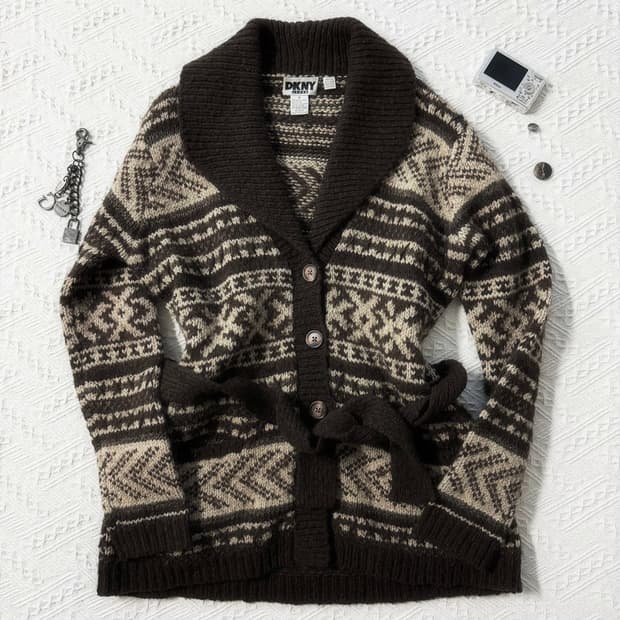 디케이엔와이 울/알파카 혼방 블렌디드 노르딕 