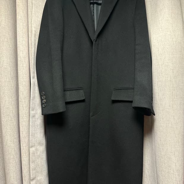 마마가리 / 히든싱글 롱 코트 / 46사이즈