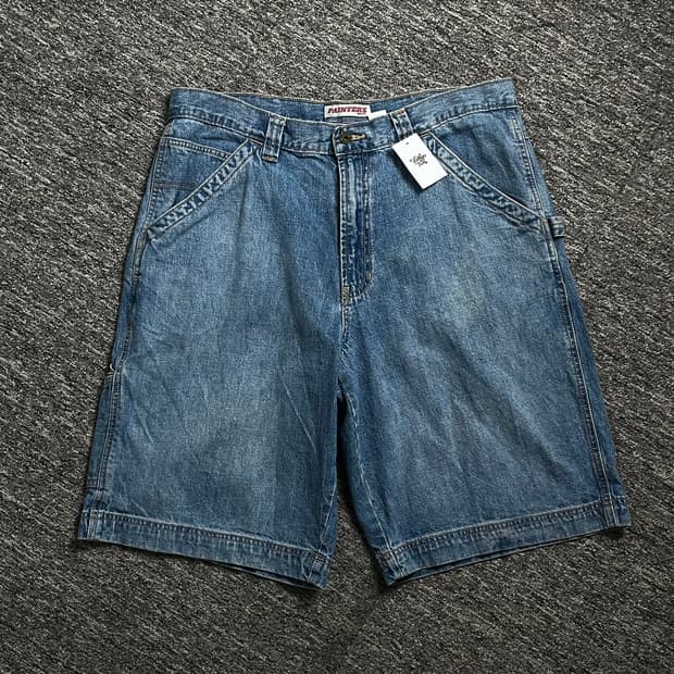 빈티지 워크 데님 카펜터 버뮤다 팬츠o 1795
