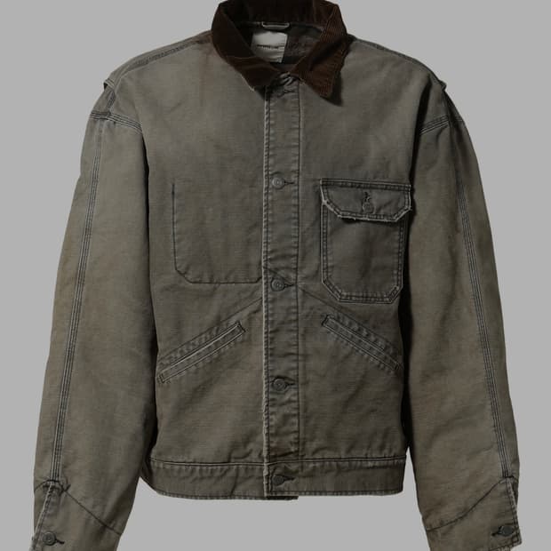 [L] BOW WOW 바우와우 x nubian 별주 블랭킷 라인 덕 자켓