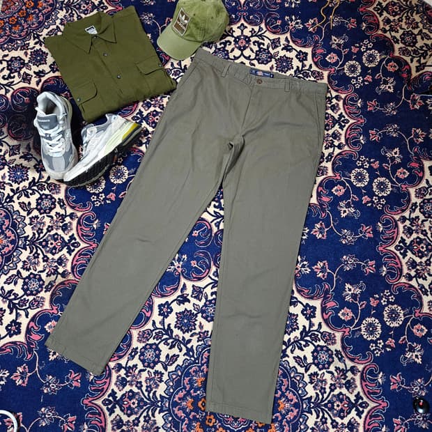 디키즈(Dickies) 카키브라운 스트레이트 코튼 팬츠 38size