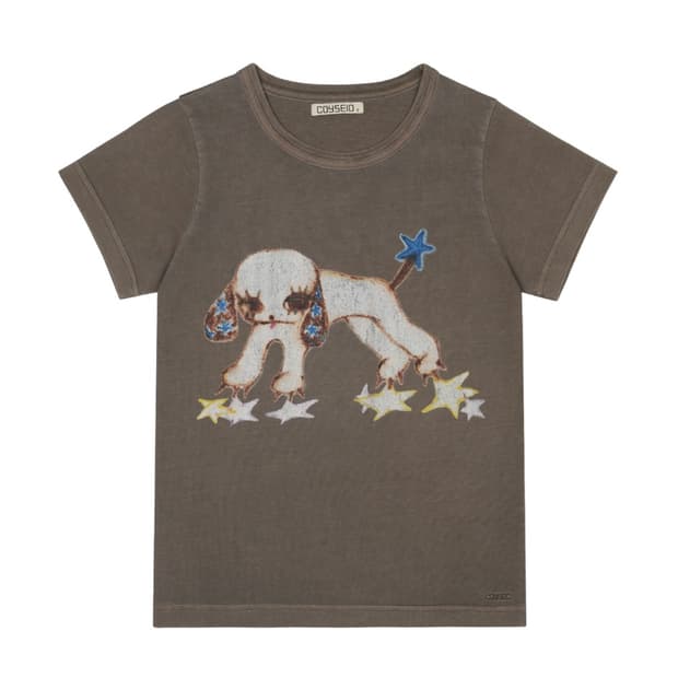 코이세이오 VINTAGE PUPPY T-SHIRT ASH BROWN