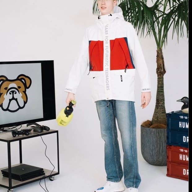 휴먼메이드 3 레이어 쉘 자켓 올리브