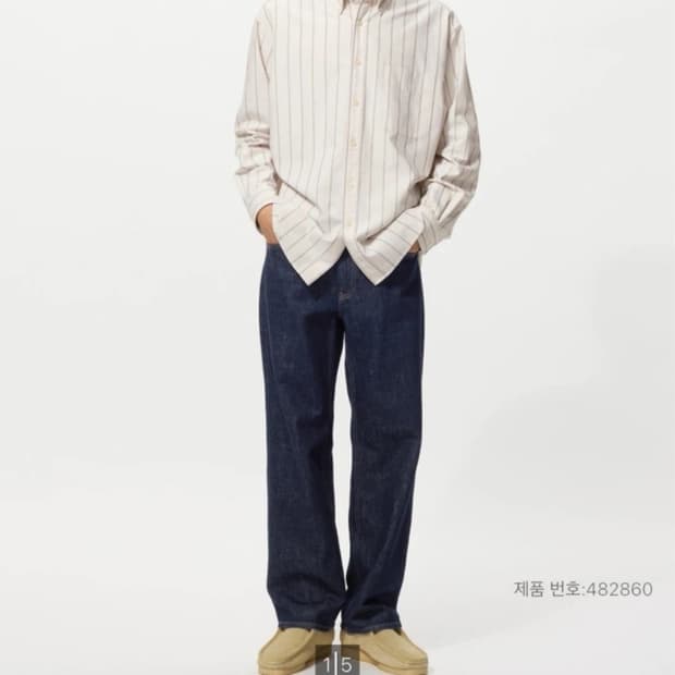 유니클로 jwa 스트레이트 진 