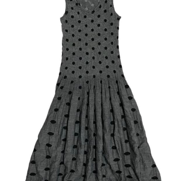 Issey Miyake 도트 원피스