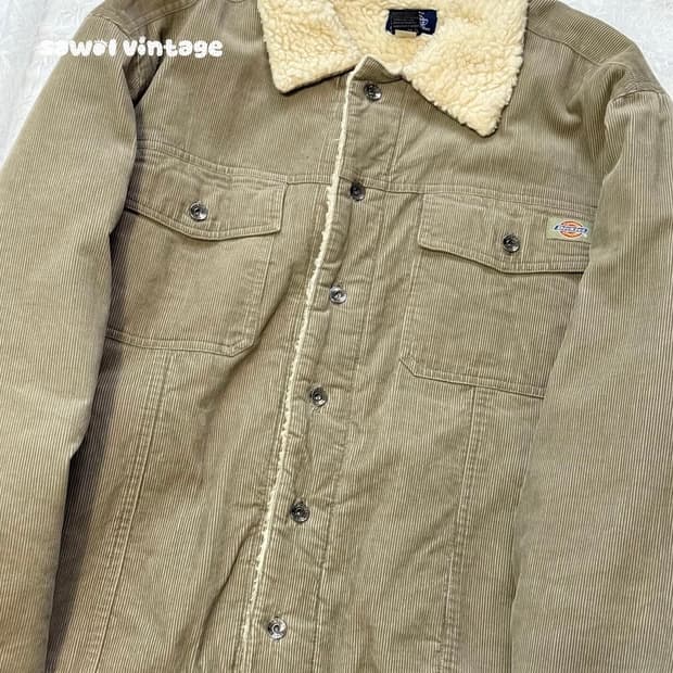 디키즈 코듀로이 베이지 양털 자켓