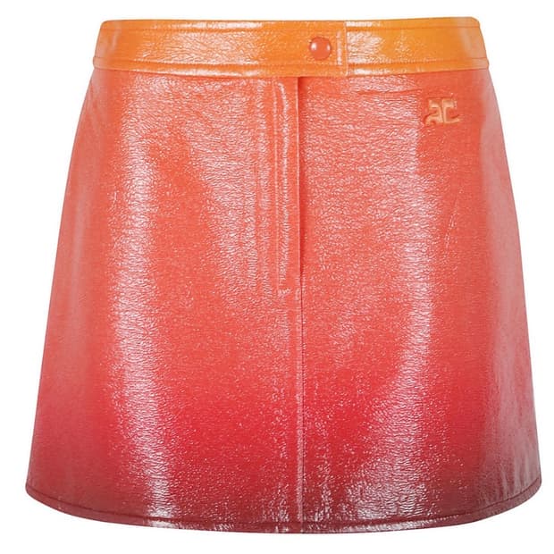 희귀템) 꾸레쥬 courreges 오렌지 그라데이션 미니스커트