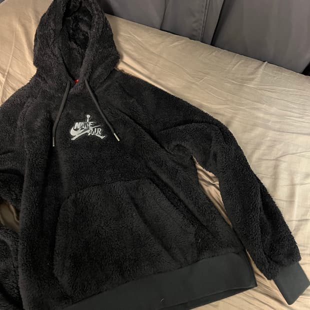 나이키 조던 후리스 후드 검정 M