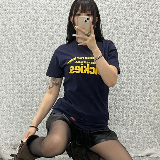 디키즈 Y2K 올드스쿨 레트로 레터링로고 반팔티 M C13666