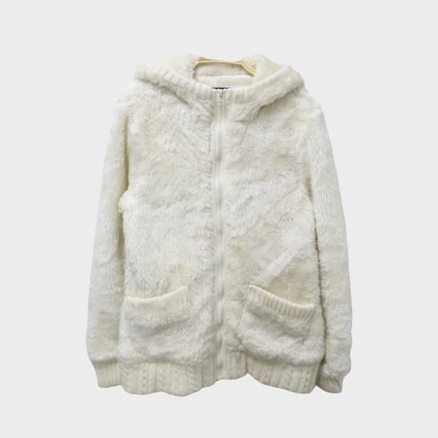 COMFORT BASIC 후리스 니트 후드 집업 61925