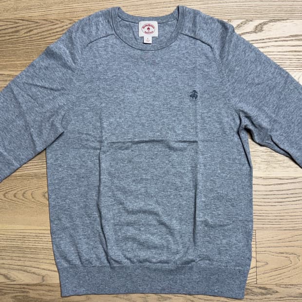 브룩스 브라더스 Red Fleece 남성 캐시미어 니트 그레이 S