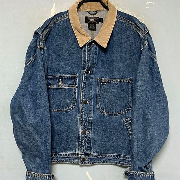 RRL 더블알엘 코듀로이 데님자켓 USA 춘추 XL 105