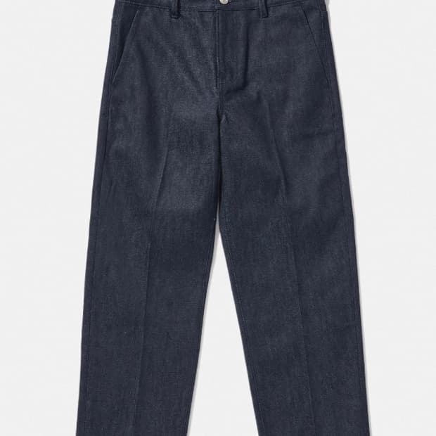 PLAC 진 : 크롭 테이퍼드 데님팬츠 P51 로우 [이집트 데님]