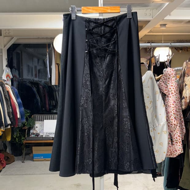 Nero 패널 레이스업 스커트