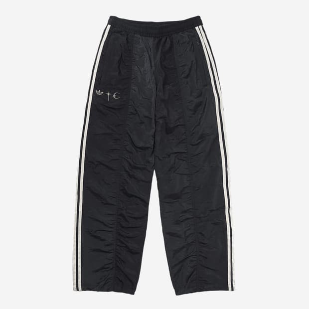 아디다스 x 떠그 클럽 우븐 트랙 팬츠 블랙 실버 메탈릭