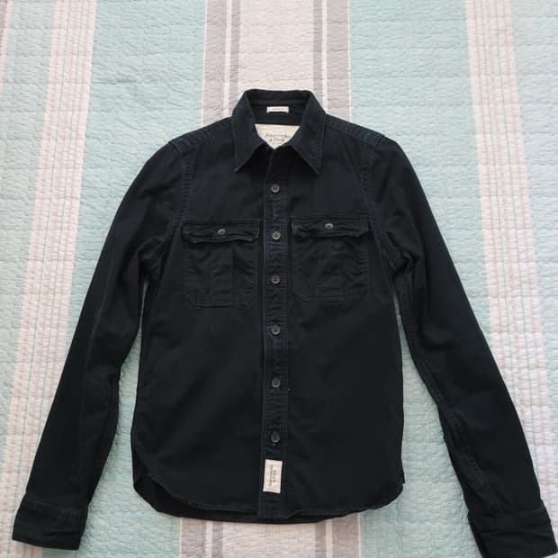 아베크롬비 Abercrombie 간절기 워크웨어 투포켓 셔츠남방 S